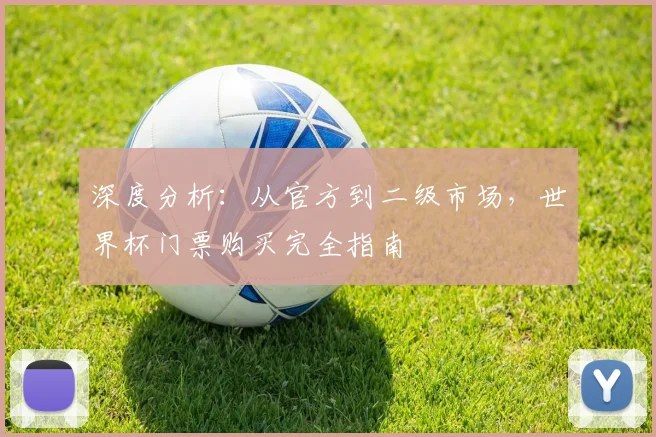 深度分析：从官方到二级市场，世界杯门票购买完全指南